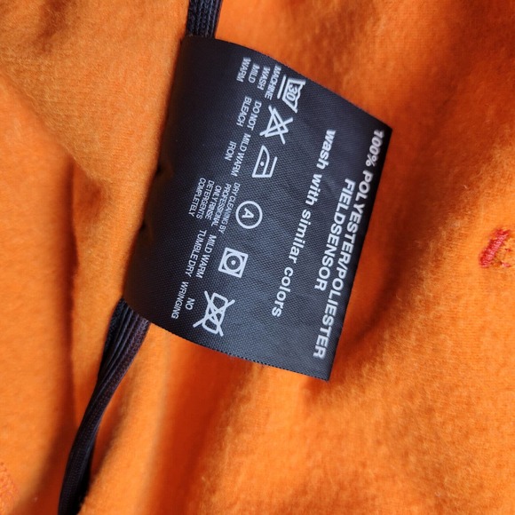 Kjus Womens Golf Hooded Jacket Full Zip Pockets Size Small Orange Activewear - Picture 6 of 8